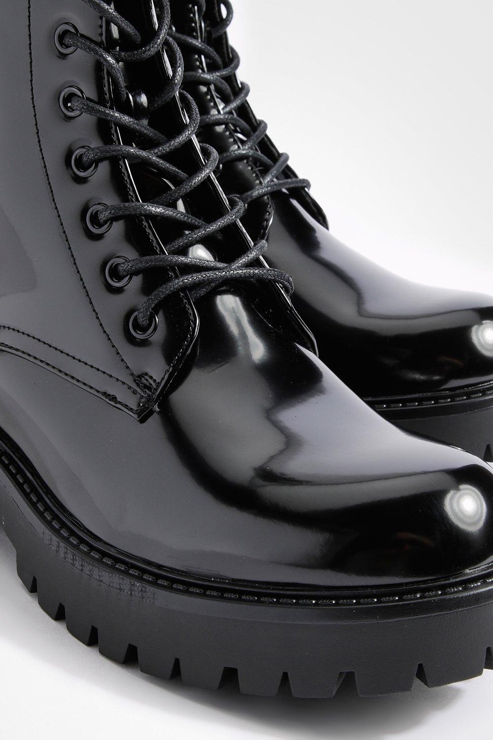 Boohoo hotsell combat boots