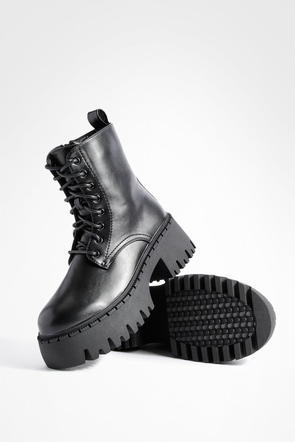 Combat on sale boots chunky