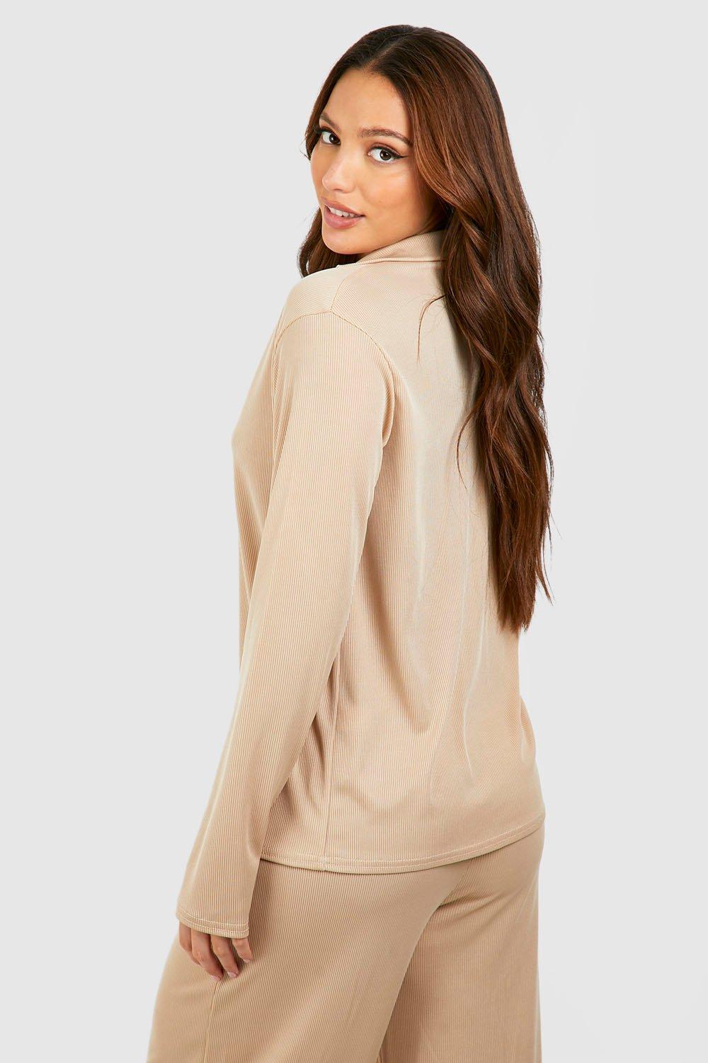 Ribbed Turtleneck - Tall Women's Shirts