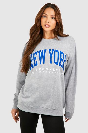 Tall New York Printed Sweatshirt grey marl