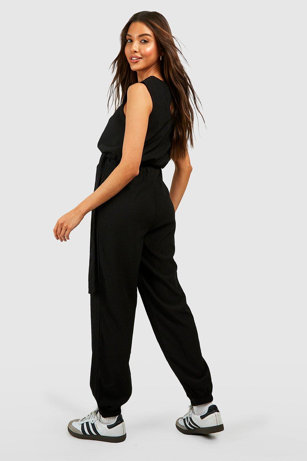 Black hot sale slouchy jumpsuit