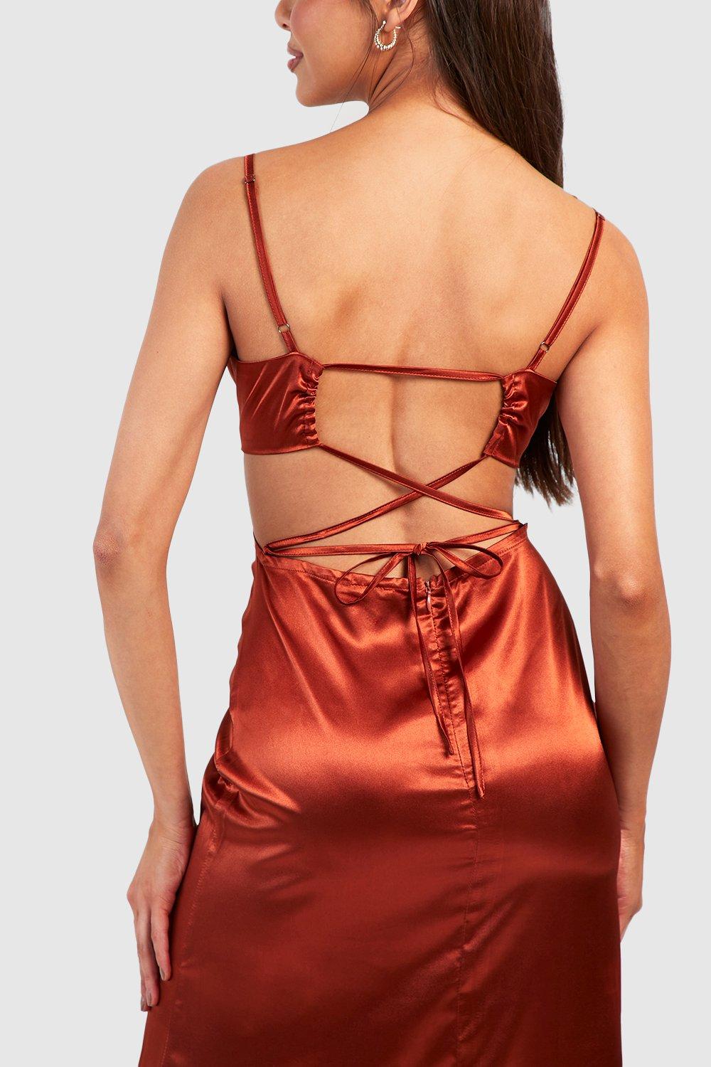 Open Back Slip Dress