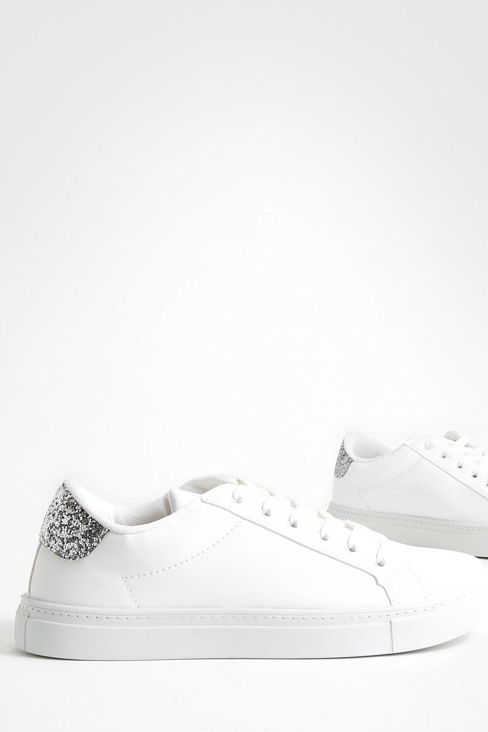 Boohoo on sale white sneakers