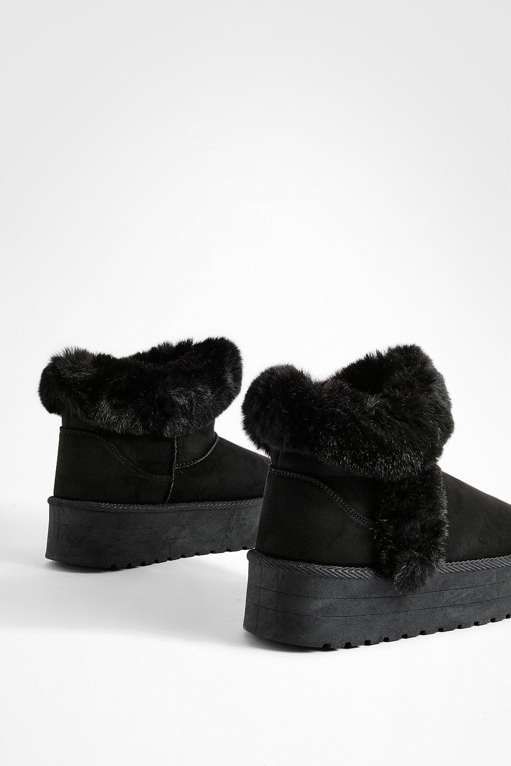 Fur Lined Cozy Platform Boots