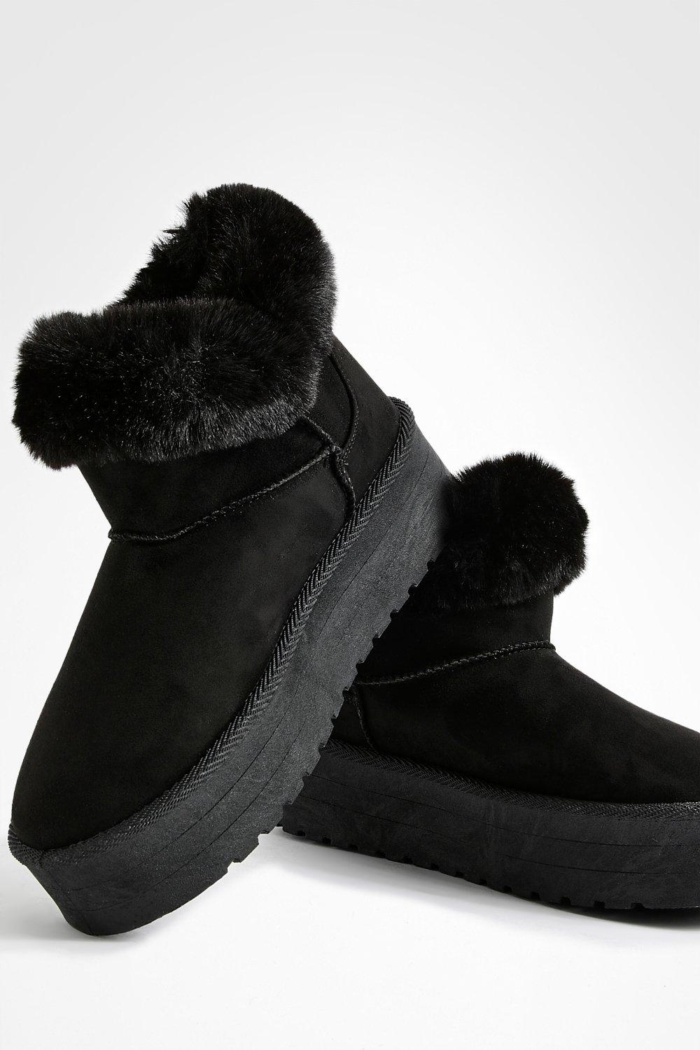 Fur Lined Cozy Platform Boots