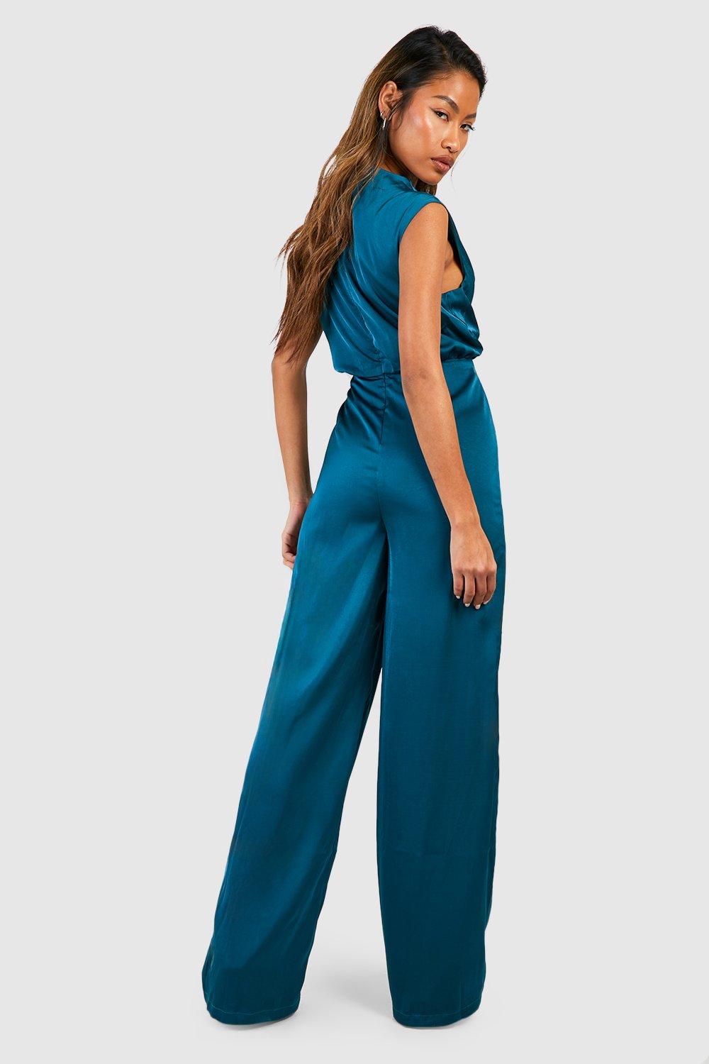 Teal store colored jumpsuits