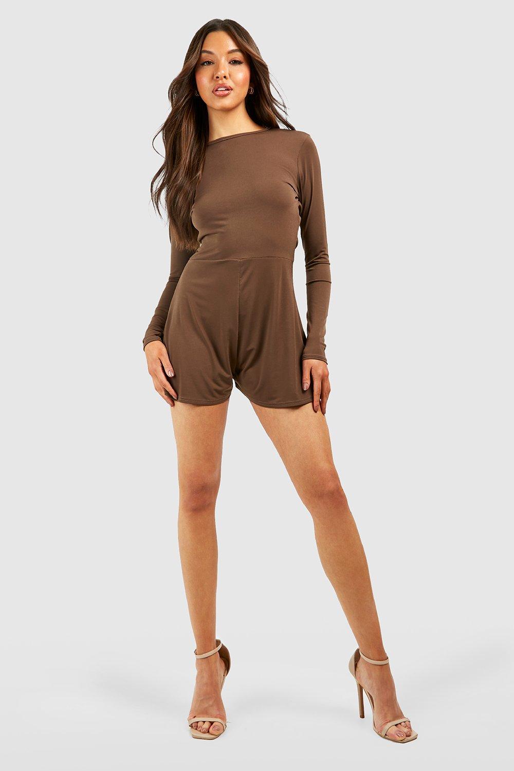 Playsuit with long back sales