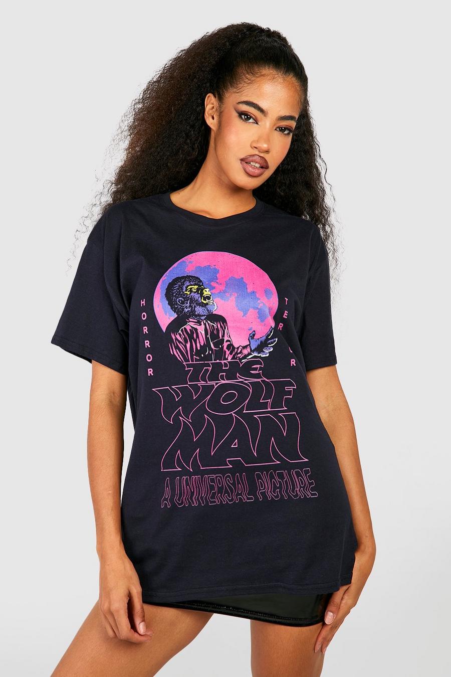 Purple Wolf Man Licence T-shirt  image number 1