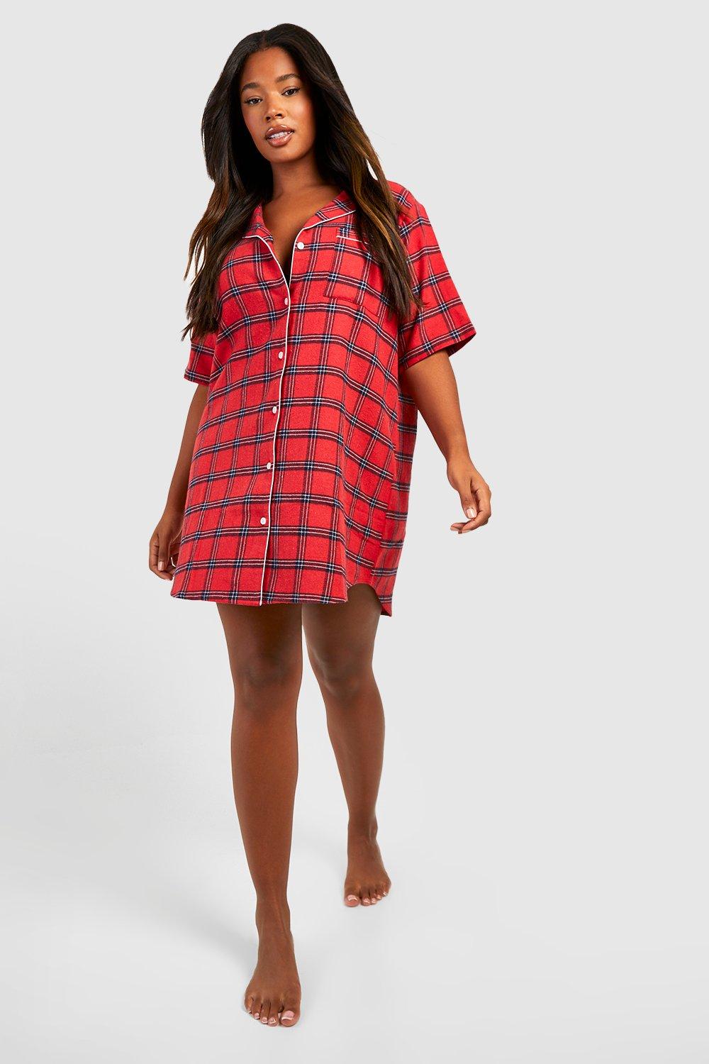 Boohoo store tartan dress