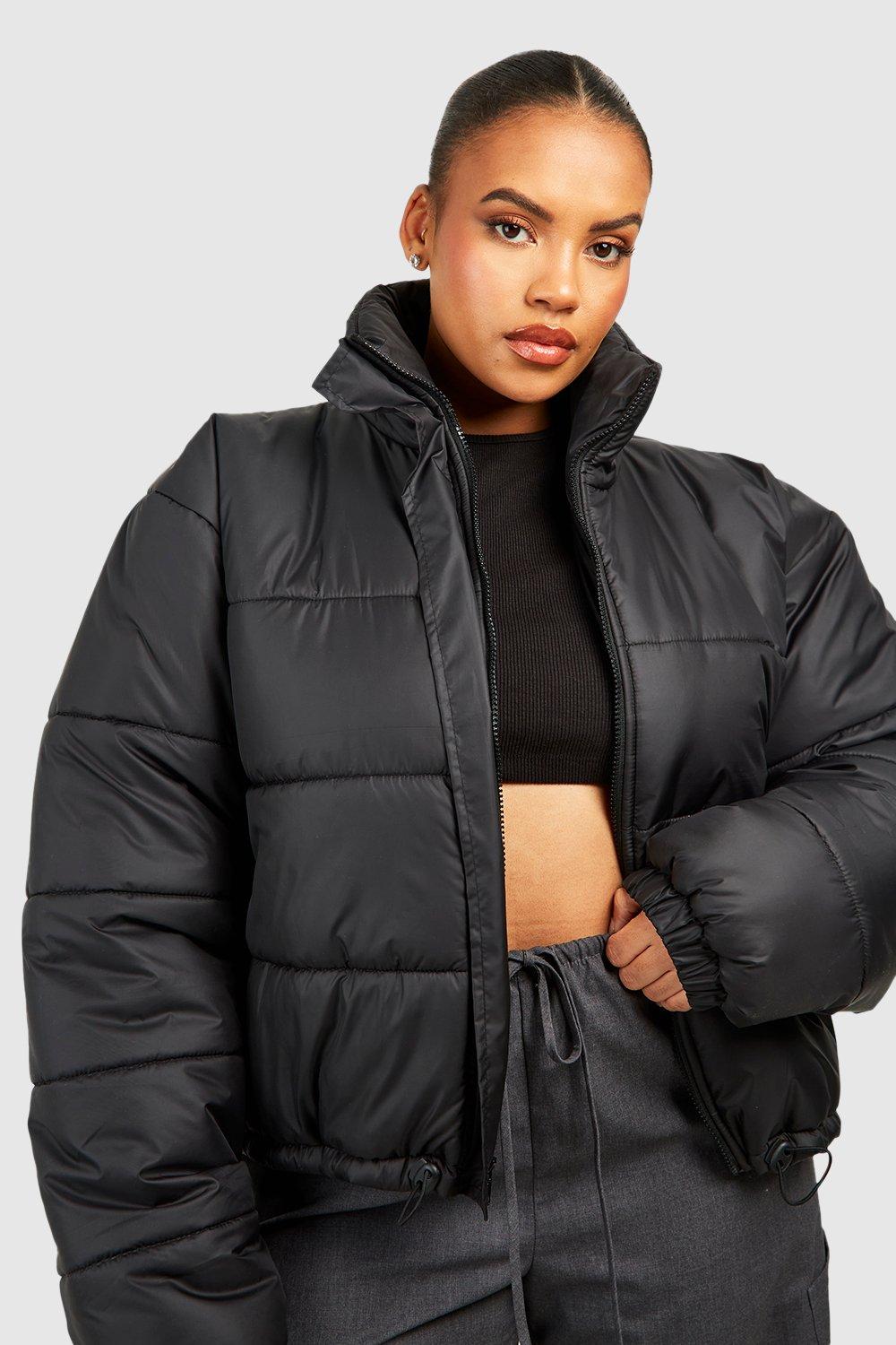 Boohoo funnel neck deals puffer jacket