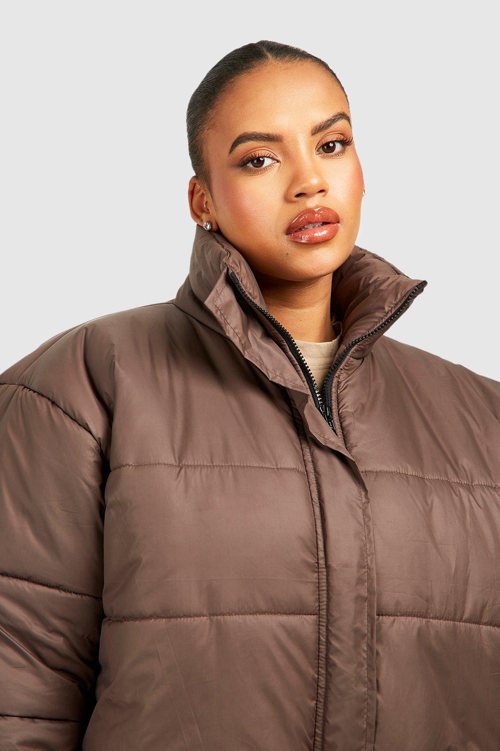 Boohoo funnel clearance neck puffer jacket