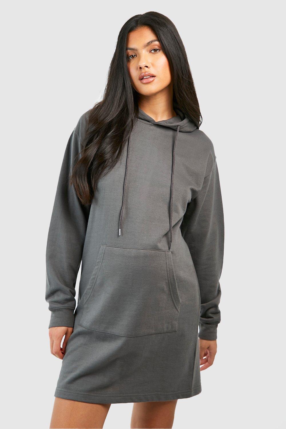 Hoodie dress hot sale boohoo