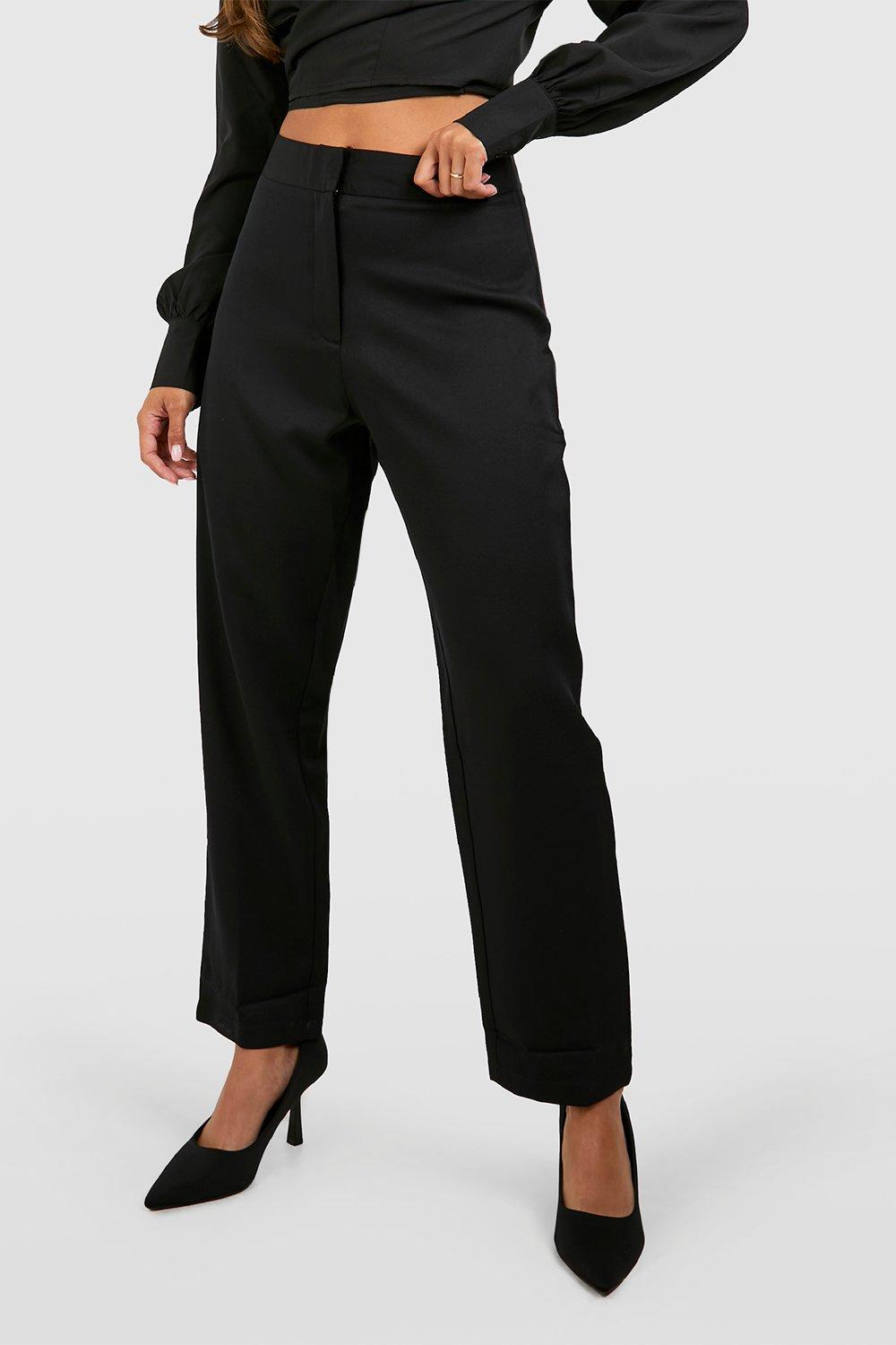 High waisted grey on sale cigarette trousers