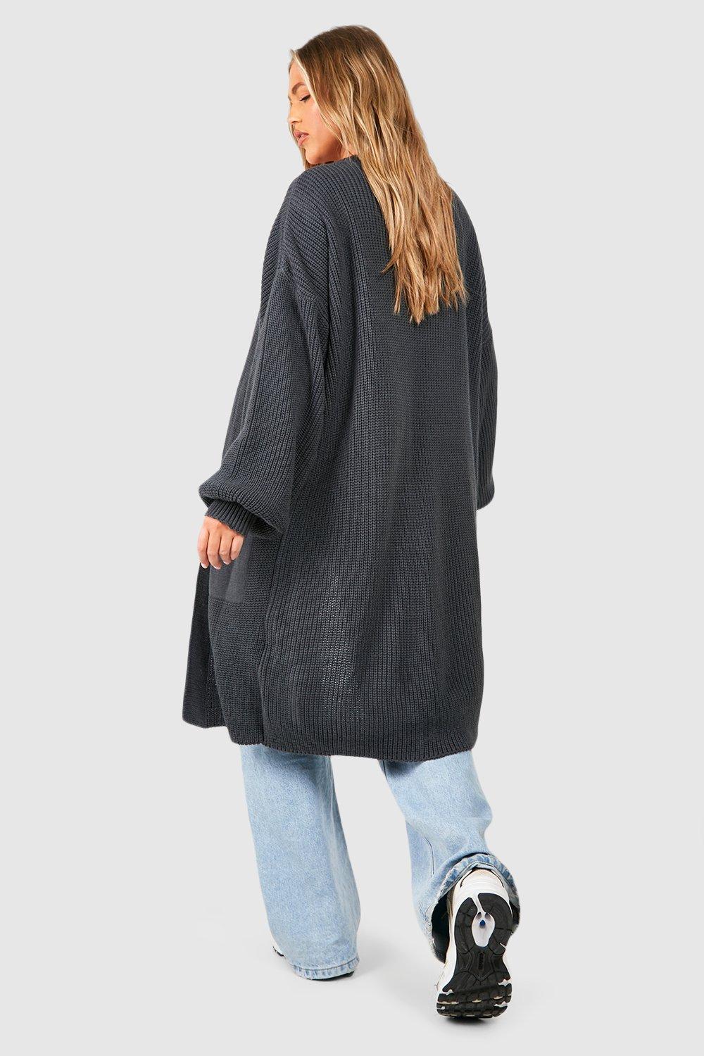 Charcoal maxi cardigan hotsell