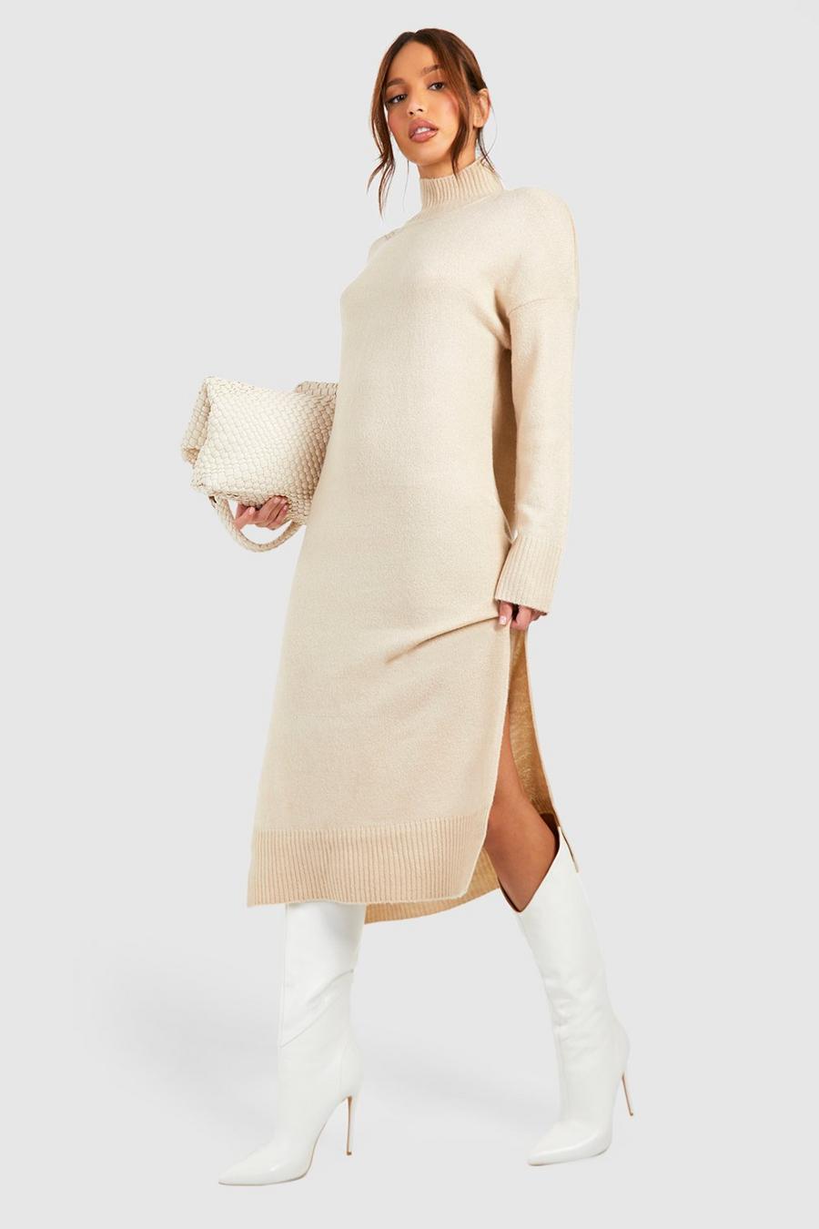 Biscuit Tall Turtle Neck Longline Dress image number 1
