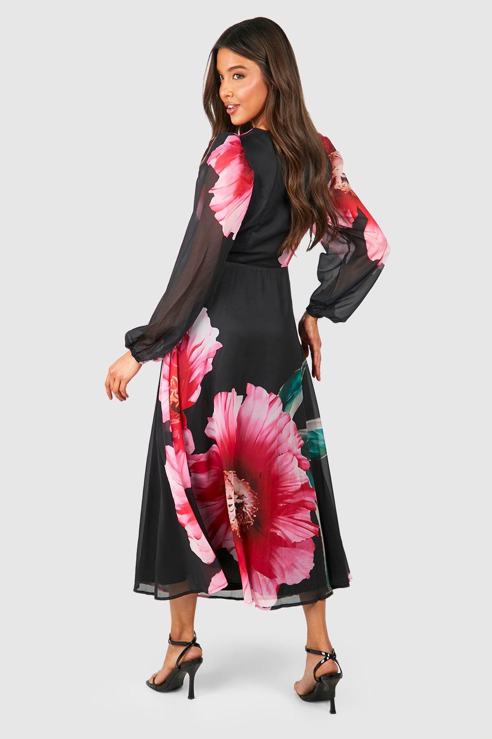 Boohoo button best sale through midi dress