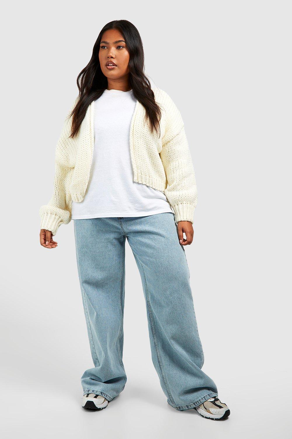 Plus Premium Chunky Knit Cardigan | boohoo USA