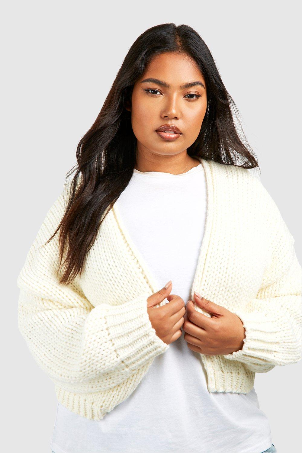 Boohoo chunky knit outlet cardigan