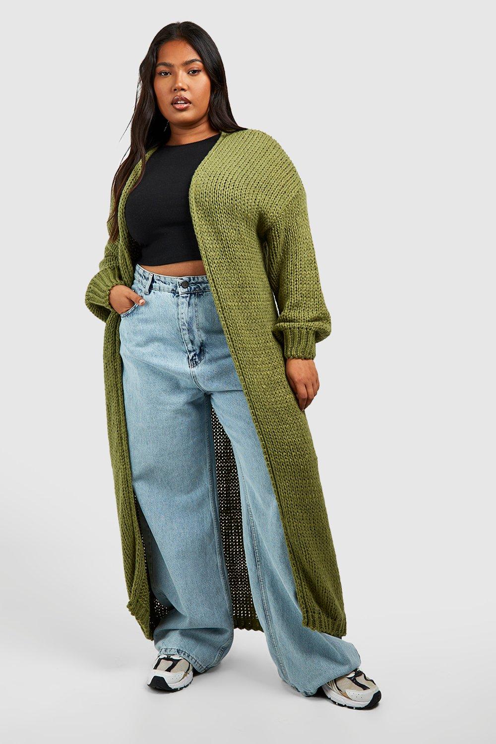 Plus size hot sale long cardigan