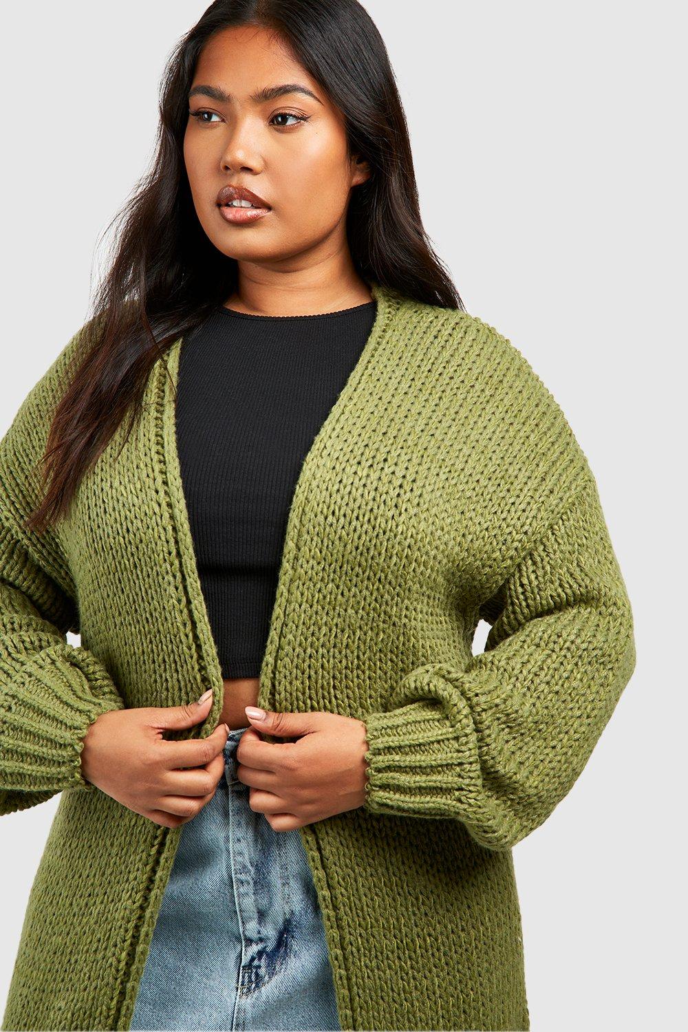 Khaki cardigan on sale