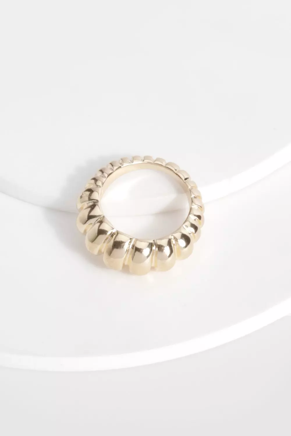 Gold Chunky Statement Ring alternative image