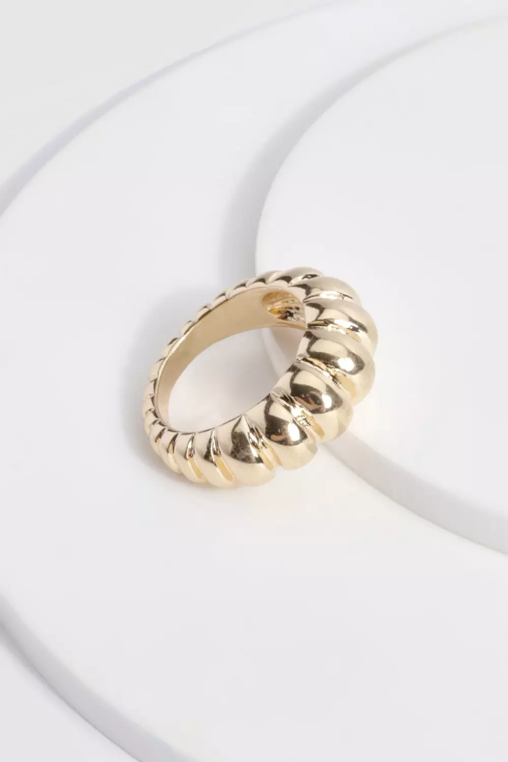 Gold Chunky Statement Ring alternative image