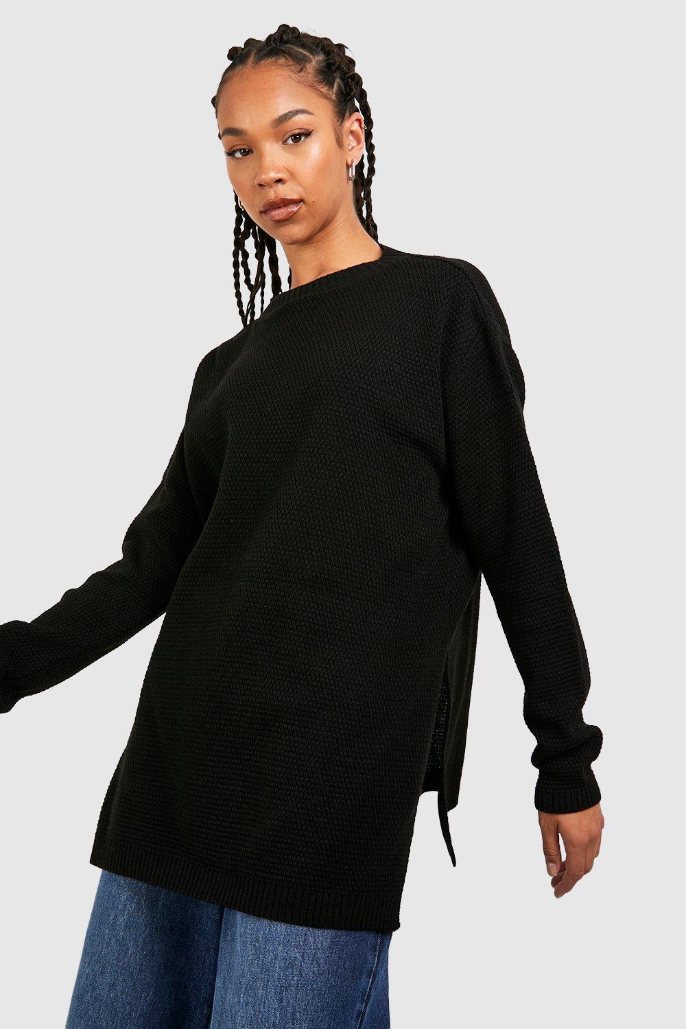 Black shop tunic sweater