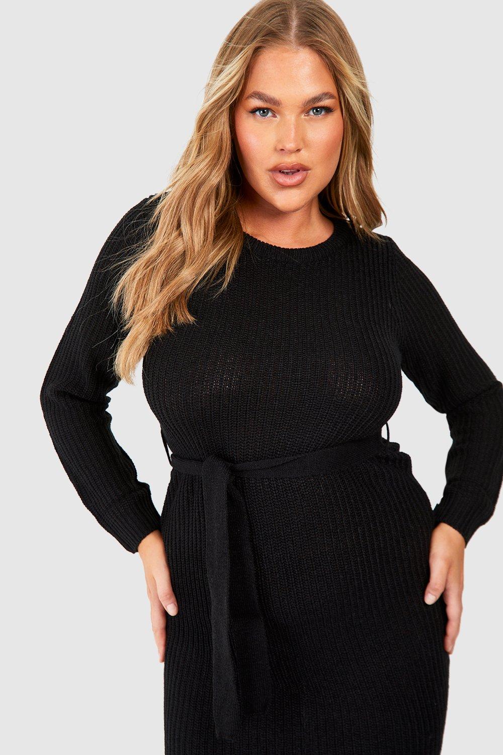 Boohoo UK, Women's Crew Neck Jumper Dress