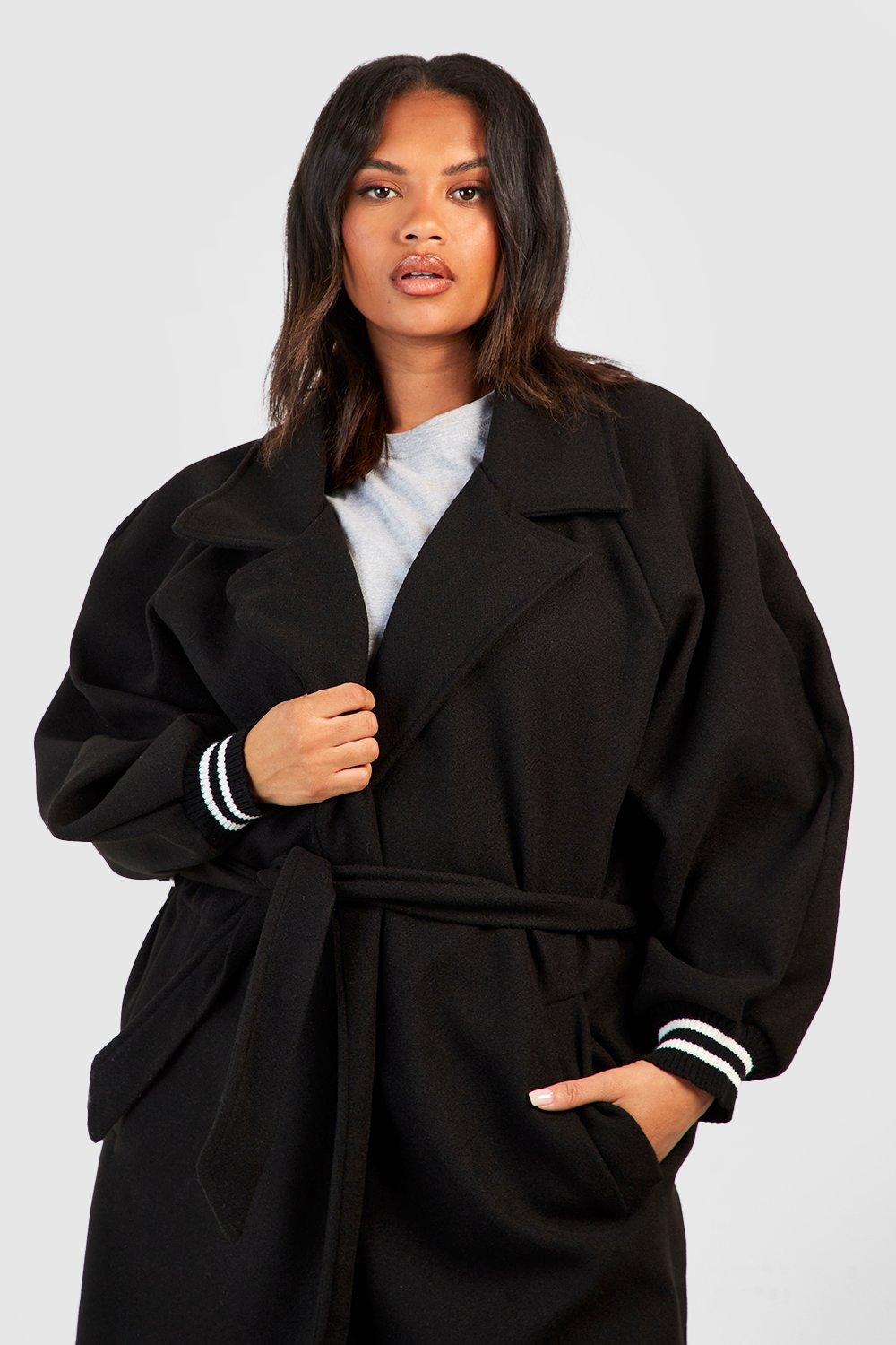 Manteau noir grande taille new arrivals