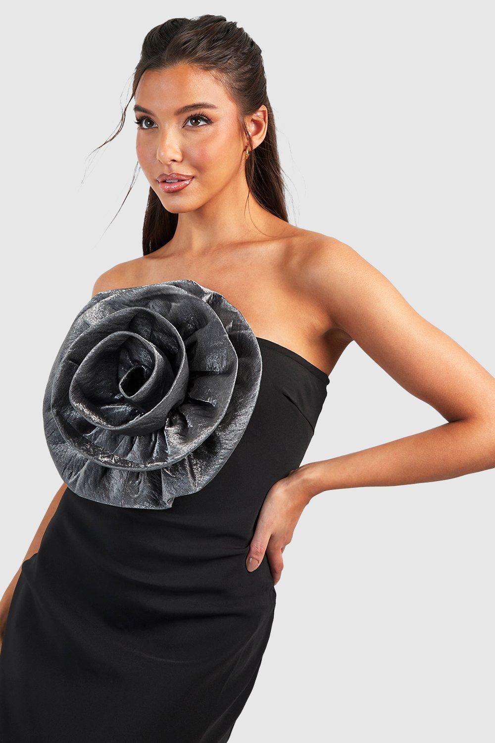 Robe bustier a discount fleur