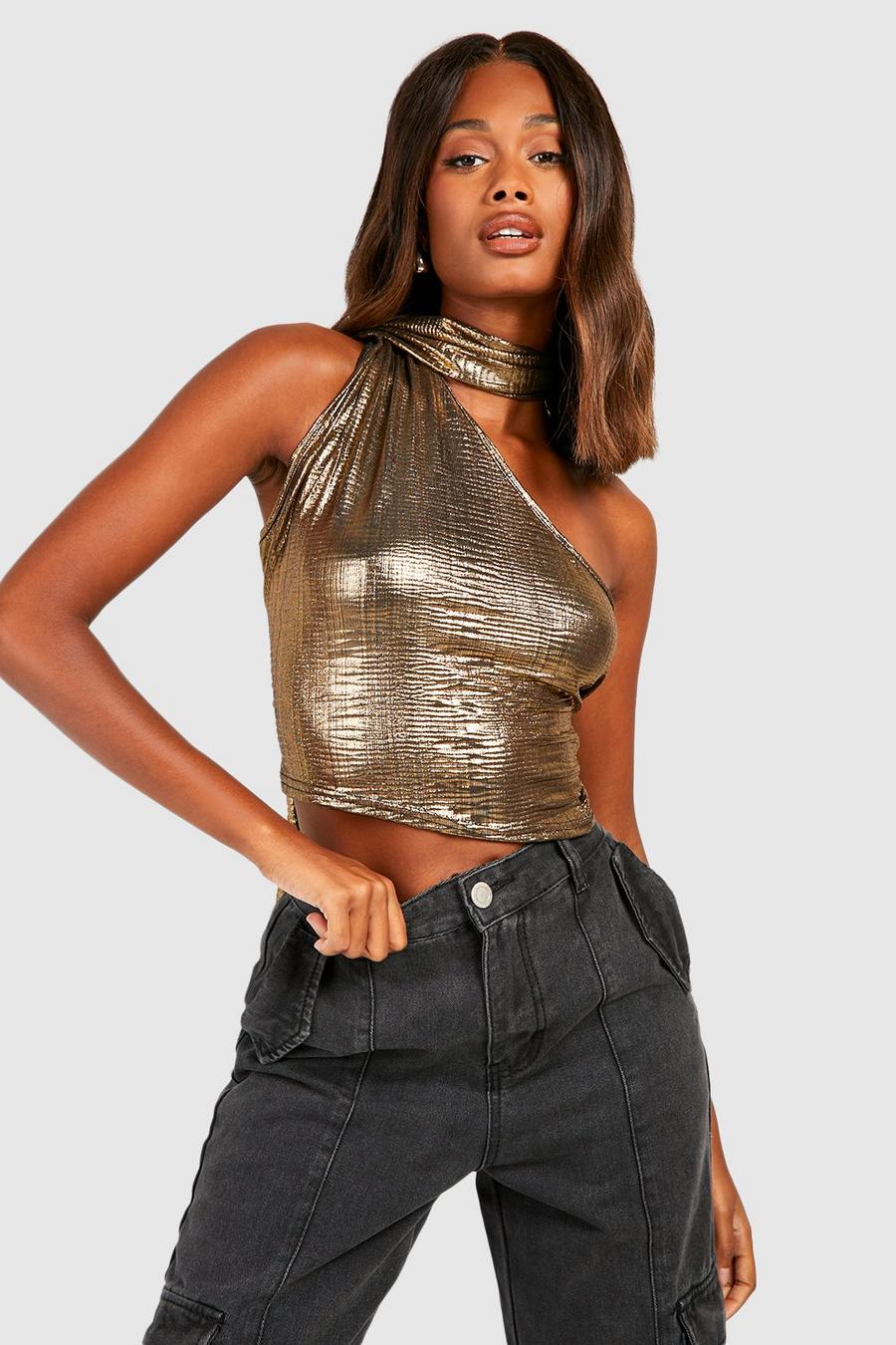 Tracey Sequin Top Gold