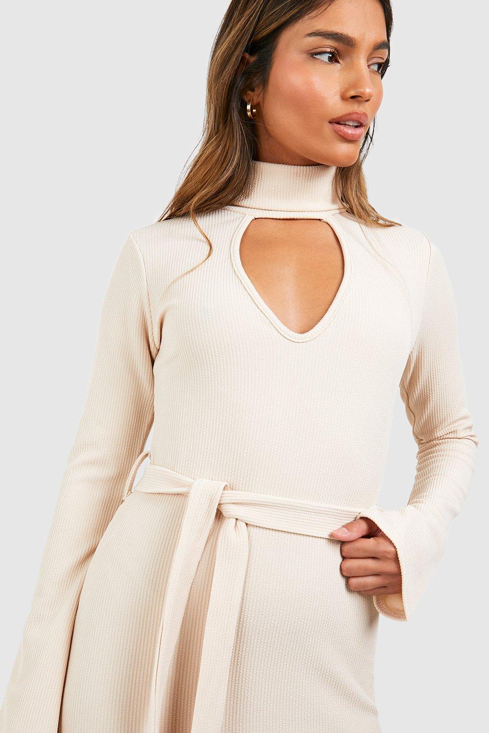 Turtleneck cut cheap out dress