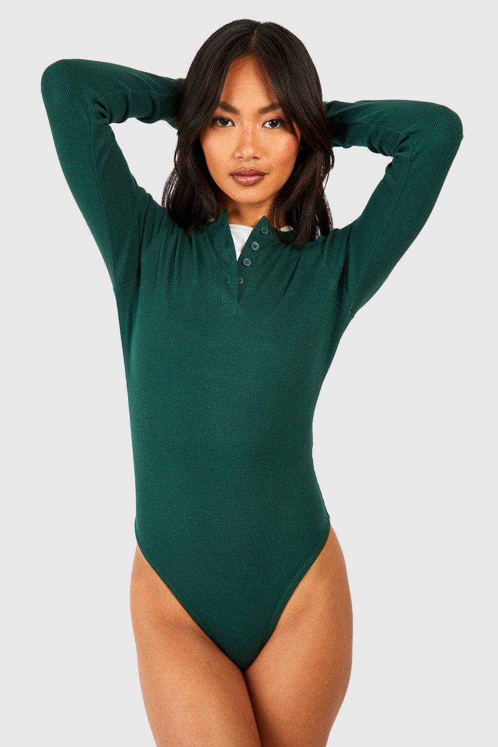 Boohoo long sleeve store bodysuit