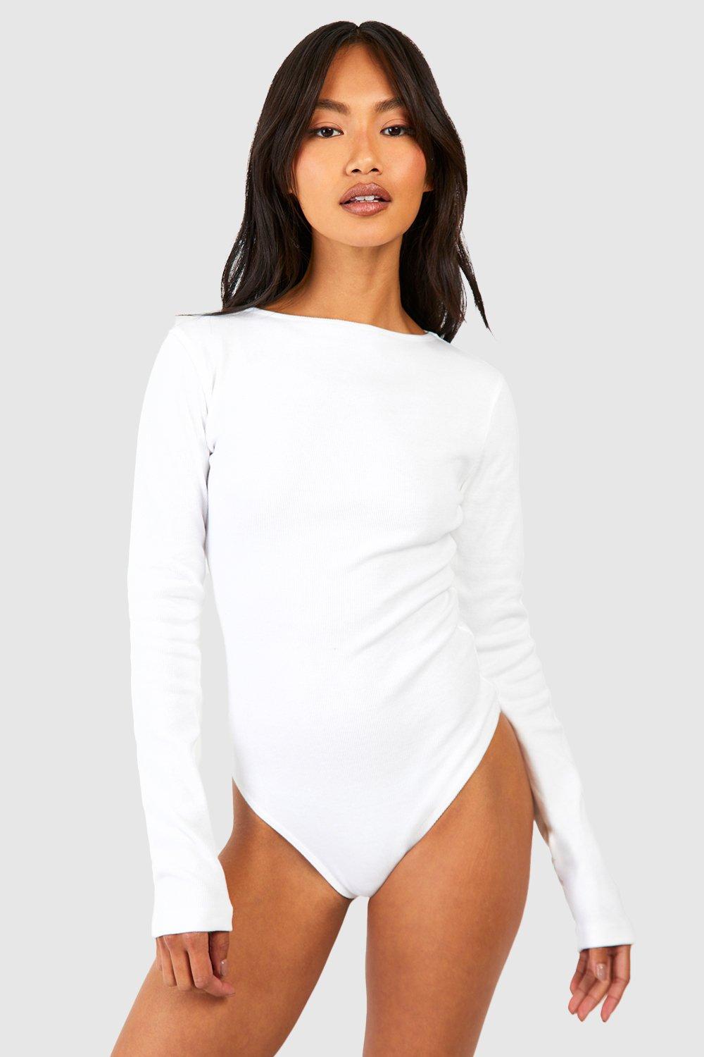 Long Sleeve White Bodysuit 