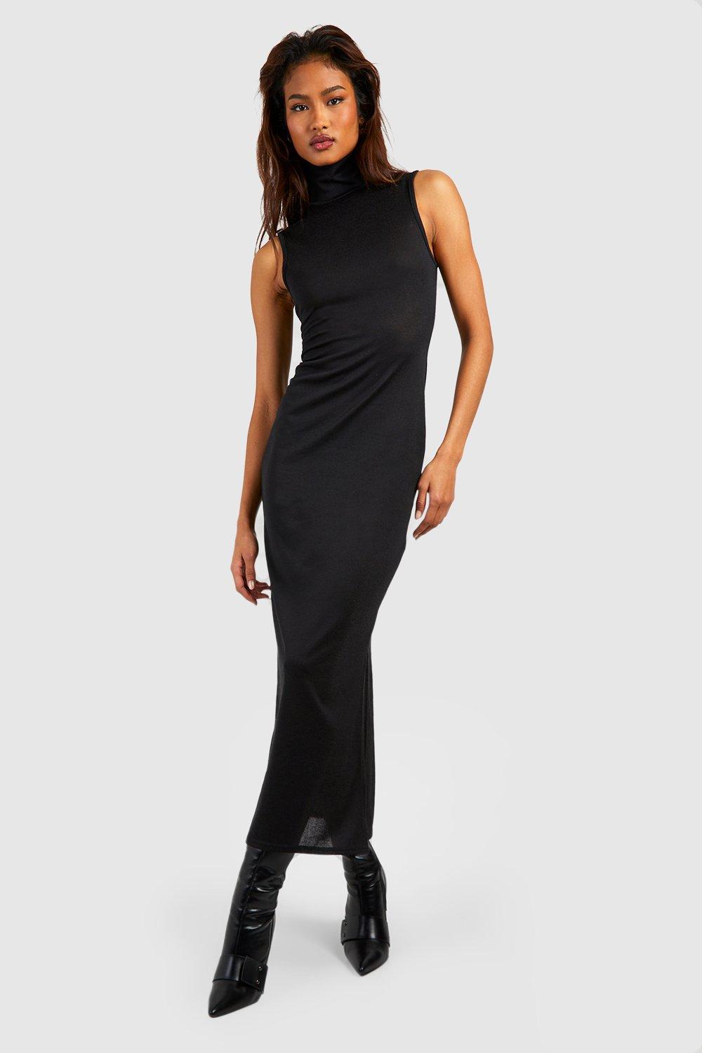 Polo neck cheap maxi dress