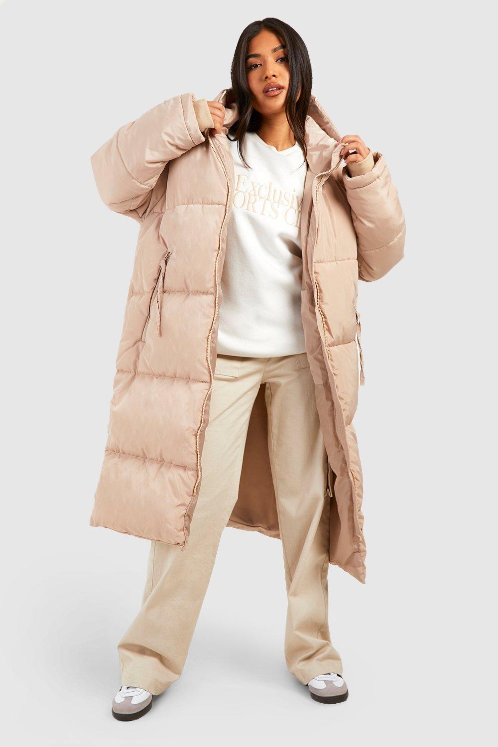 Longline puffer hot sale coat petite