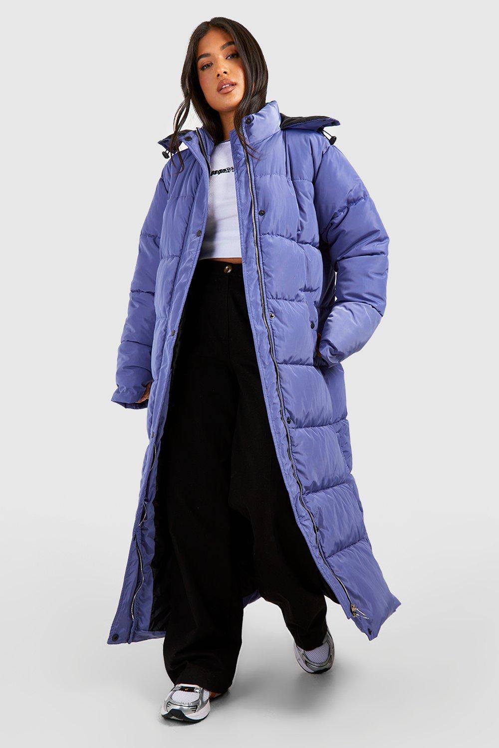 Petite long puffer on sale jacket