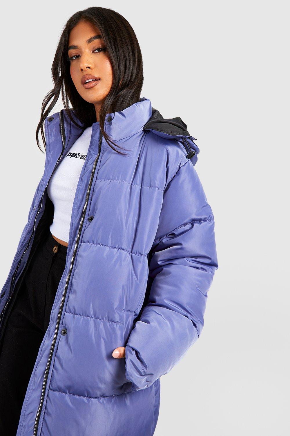 Petite hooded puffer discount jacket