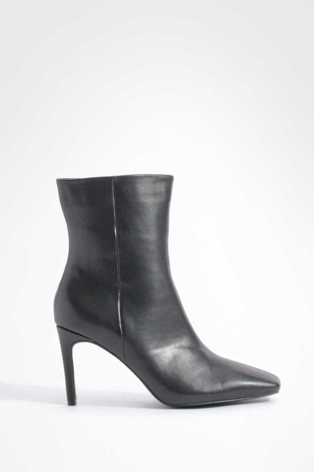 Wide fit clearance stiletto ankle boots