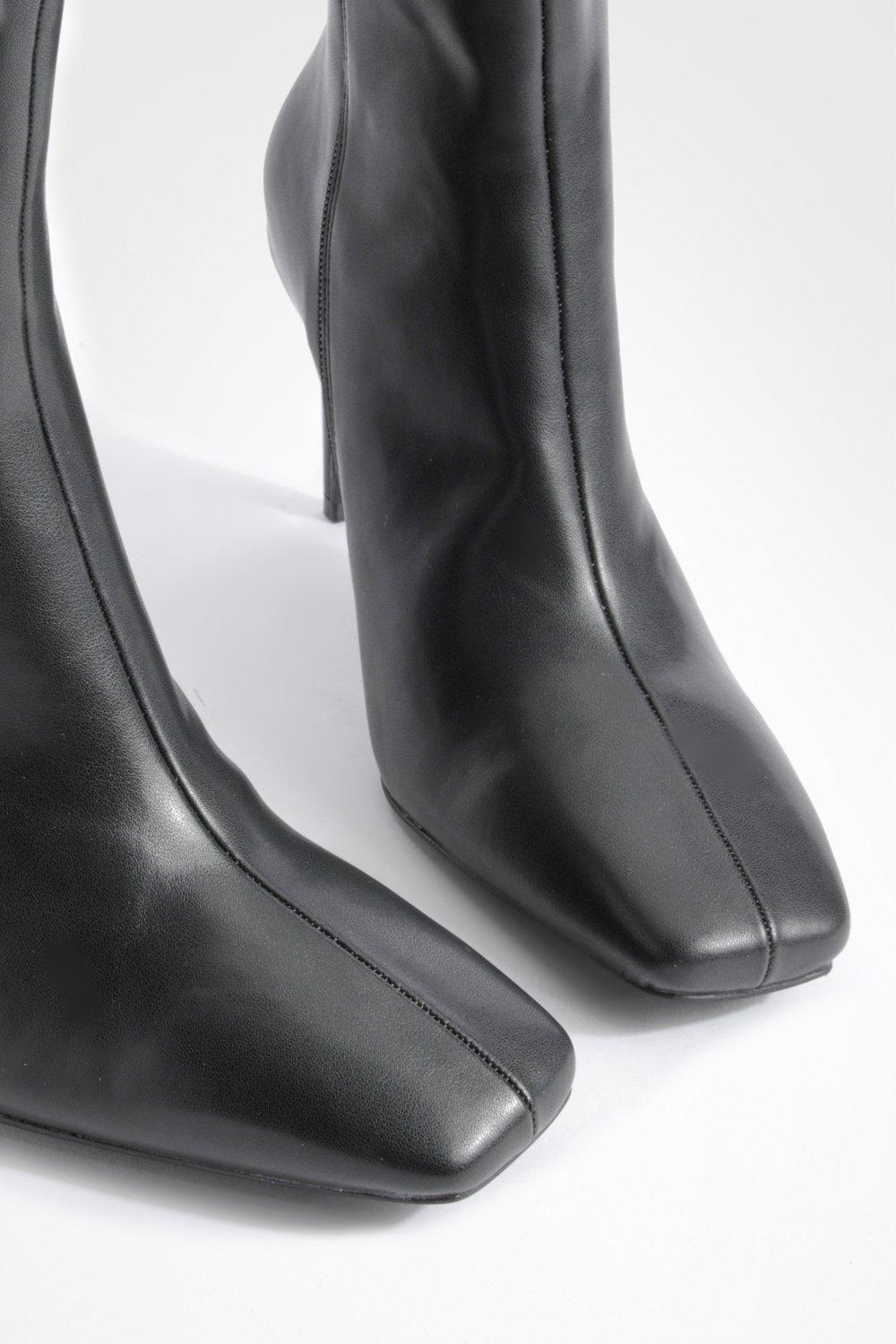 Wide fit clearance stiletto ankle boots