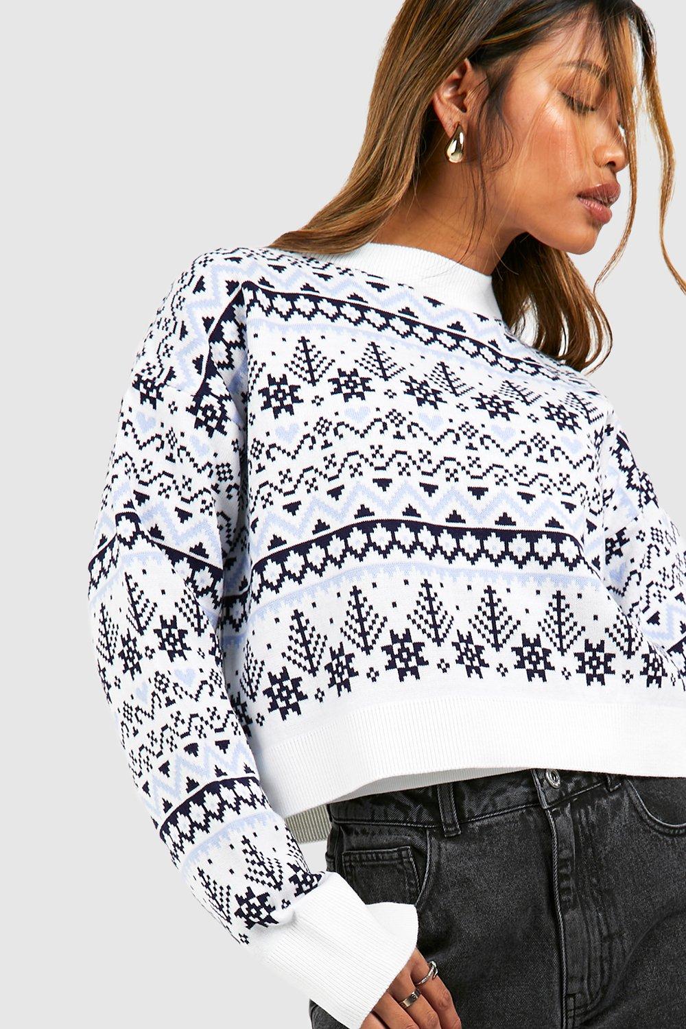 Cropped best sale xmas jumper