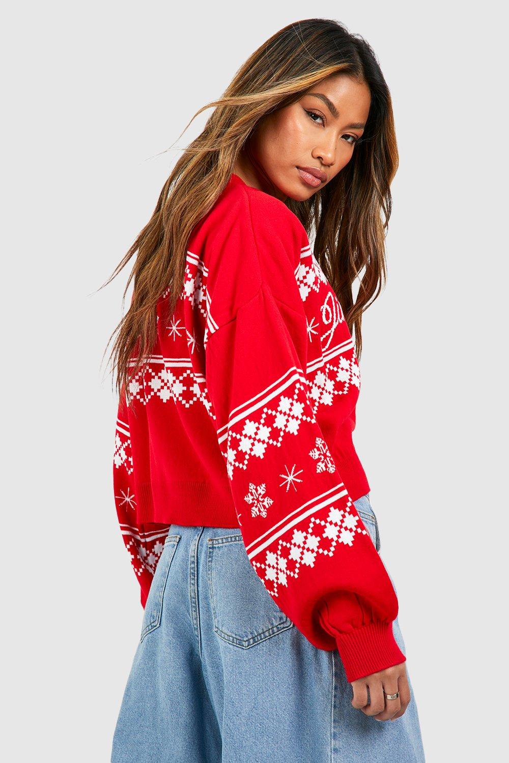 Slouchy on sale red sweater