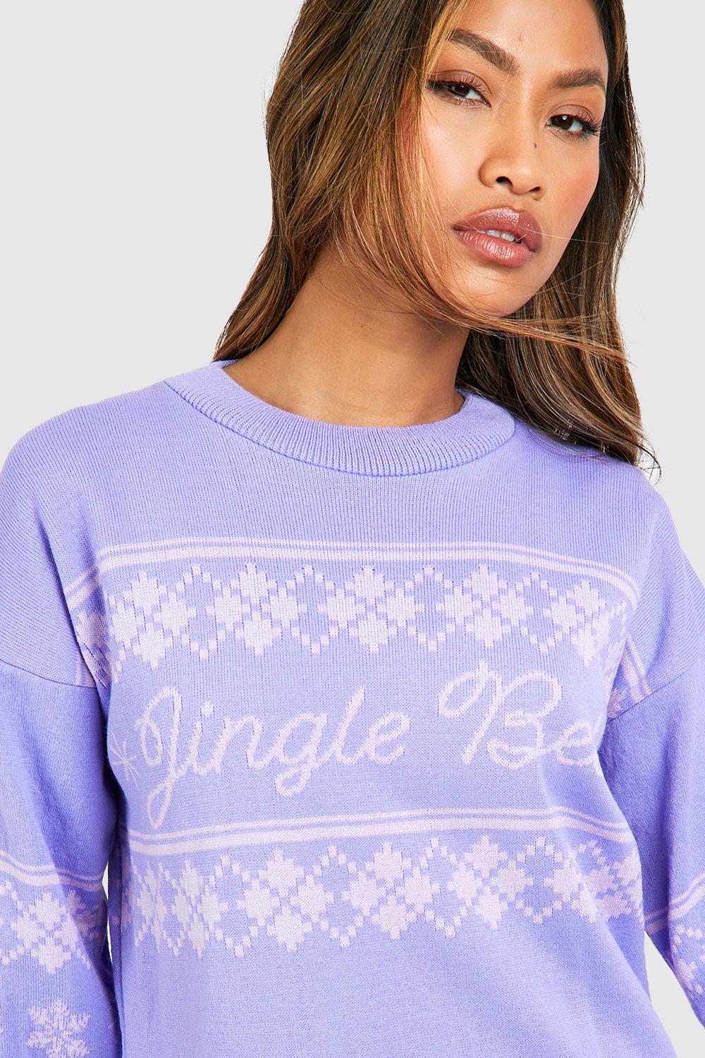 Jingle Bells Slogan Christmas Jumper Dress