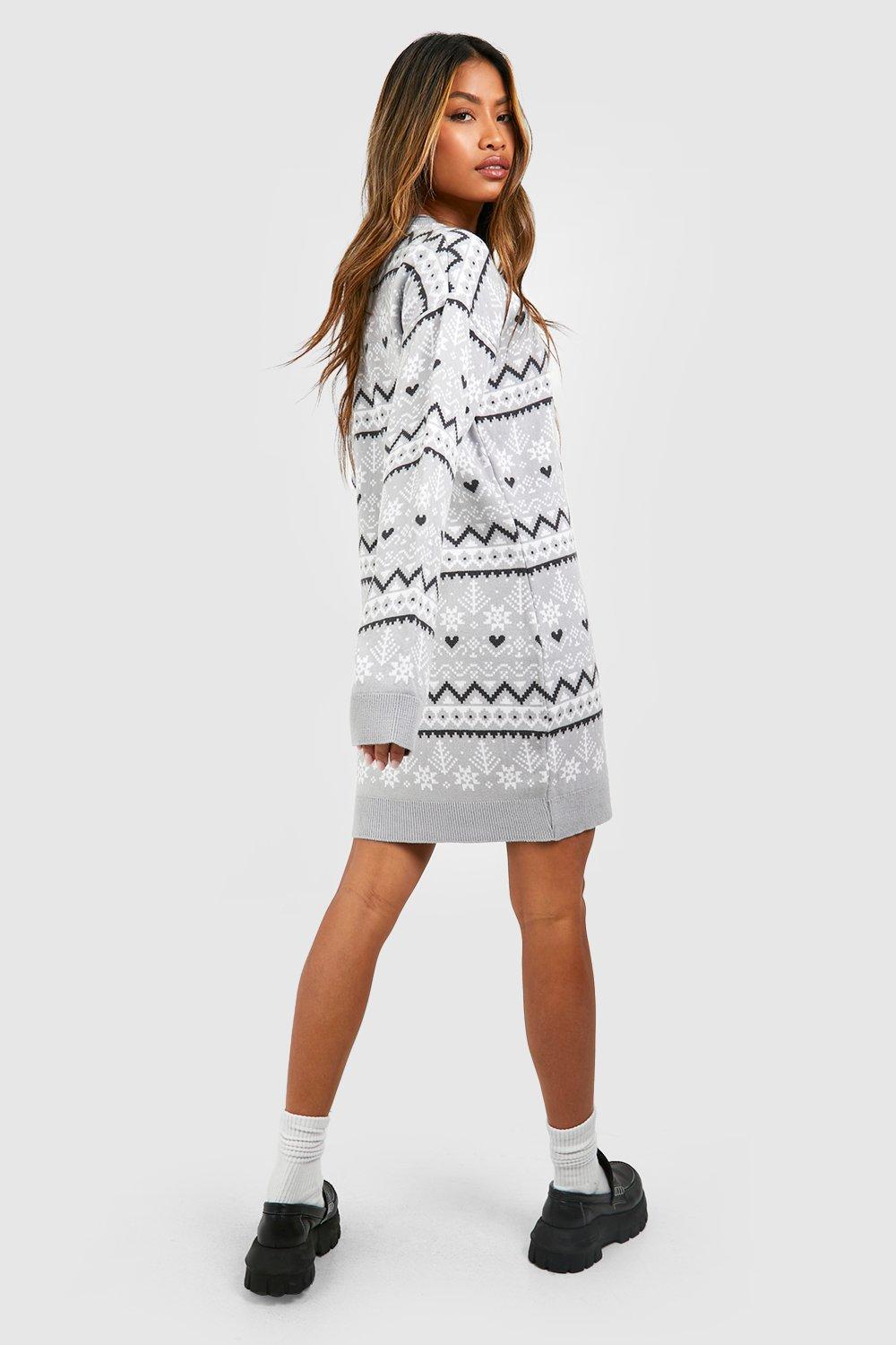 White christmas 2024 sweater dress