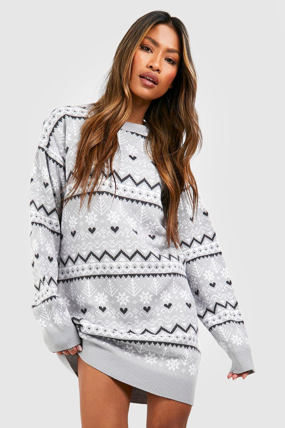 Grey oversized hotsell jumper dress