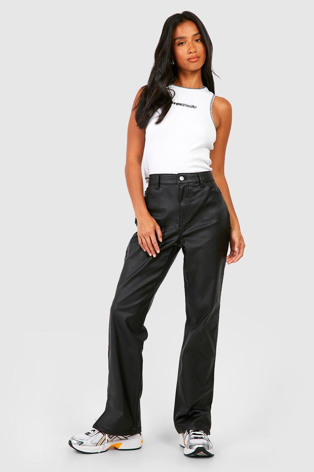 Petite hot sale coated jeans