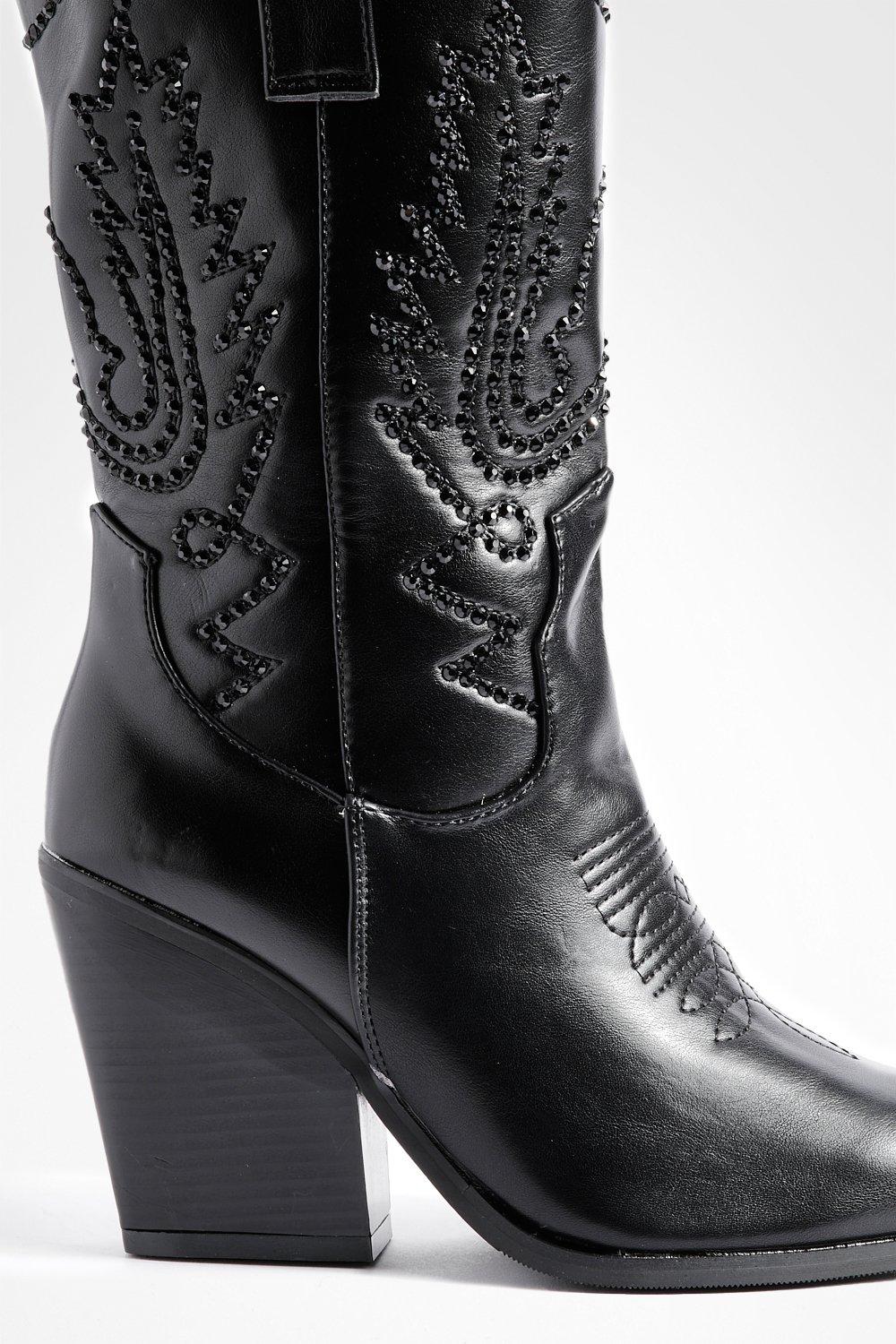 Studded cowboy boots sale