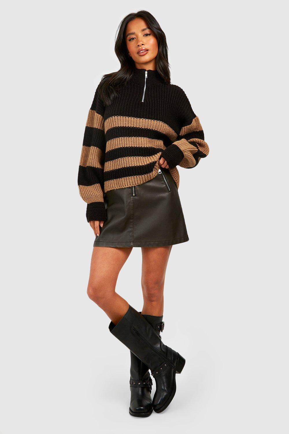 Jumper and outlet mini skirt outfit