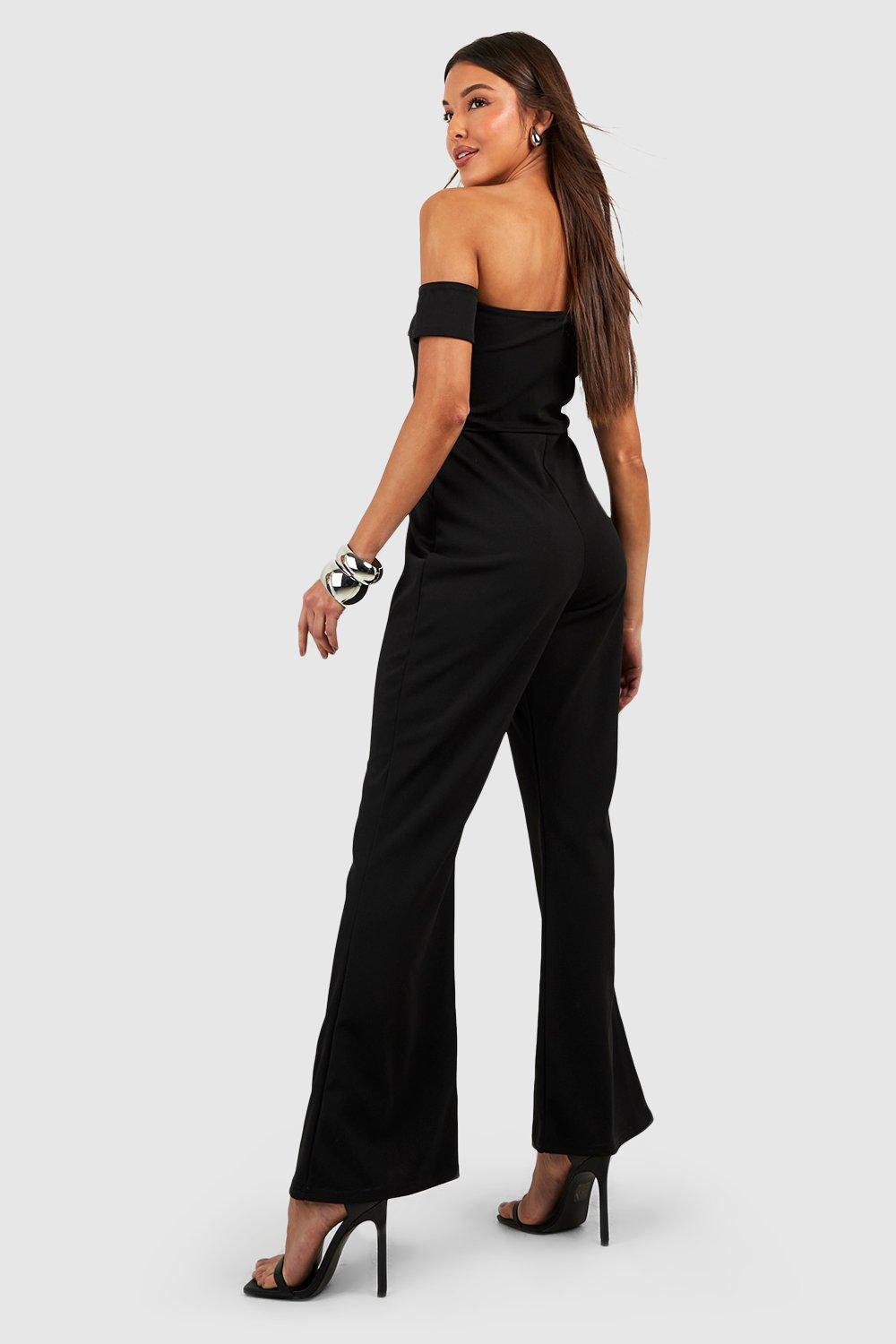 Boohoo twist best sale front jumpsuit