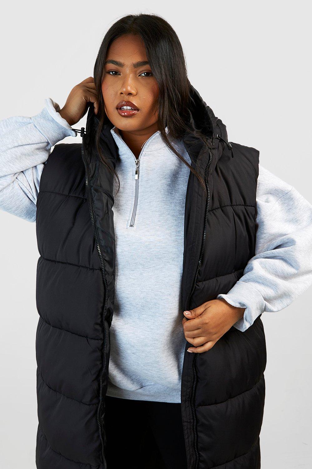 Black puffa gilet sale